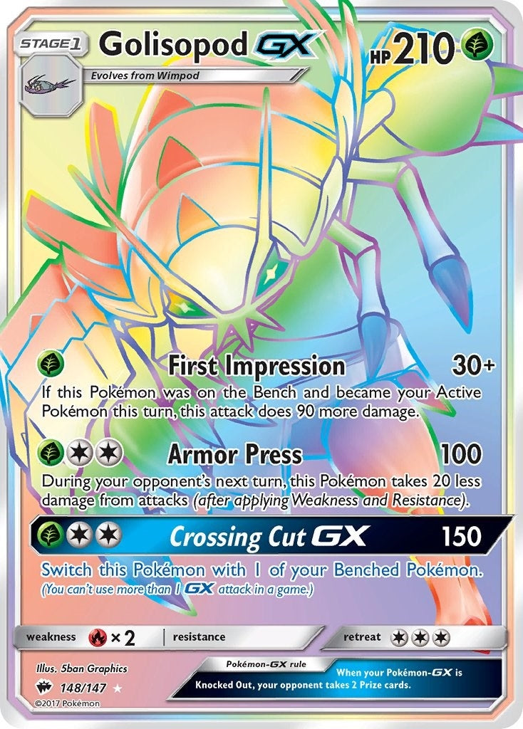 Image for Golisopod GX (Secret) (148/147) (SM03) - Pokemon