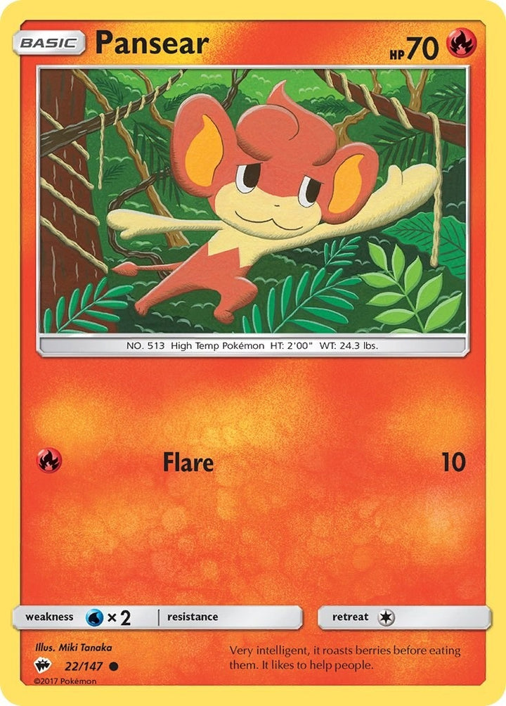 Image for Pansear (22/147) (SM03) - Pokemon