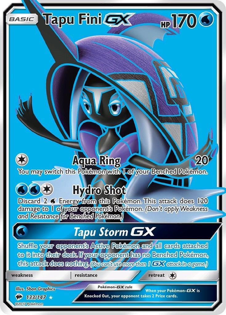 Image for Tapu Fini GX (Full Art) (133/147) (SM03) - Pokemon
