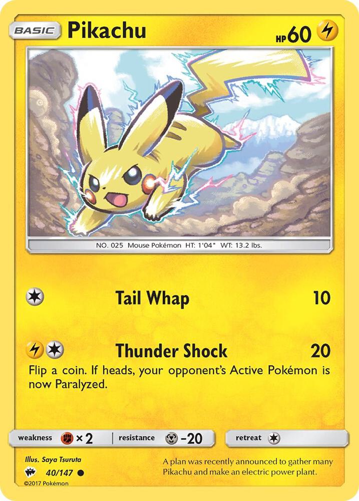Image for Pikachu (40/147) (SM03) - Pokemon