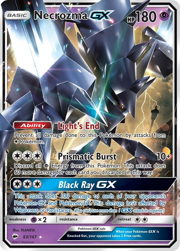 Image for Necrozma GX (63/147) (SM03) - Pokemon