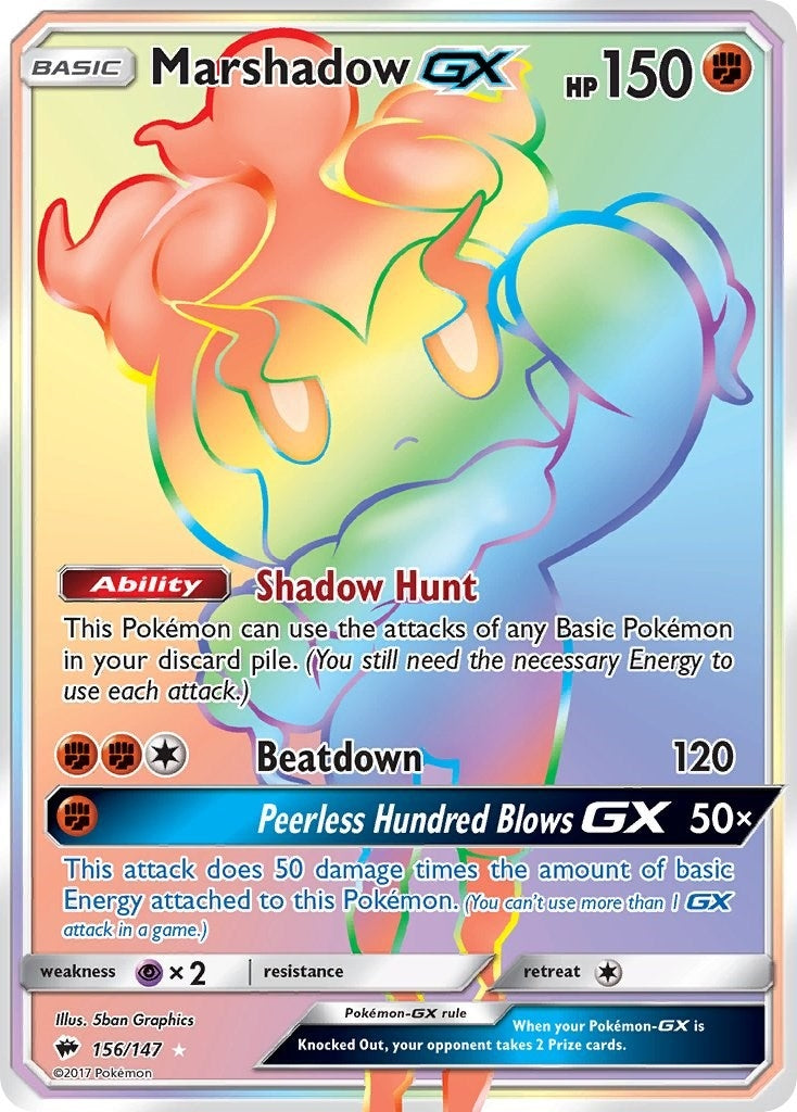 Image for Marshadow GX (Secret) (156/147) (SM03) - Pokemon