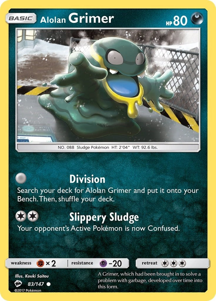 Image for Alolan Grimer (83/147) (SM03) - Pokemon