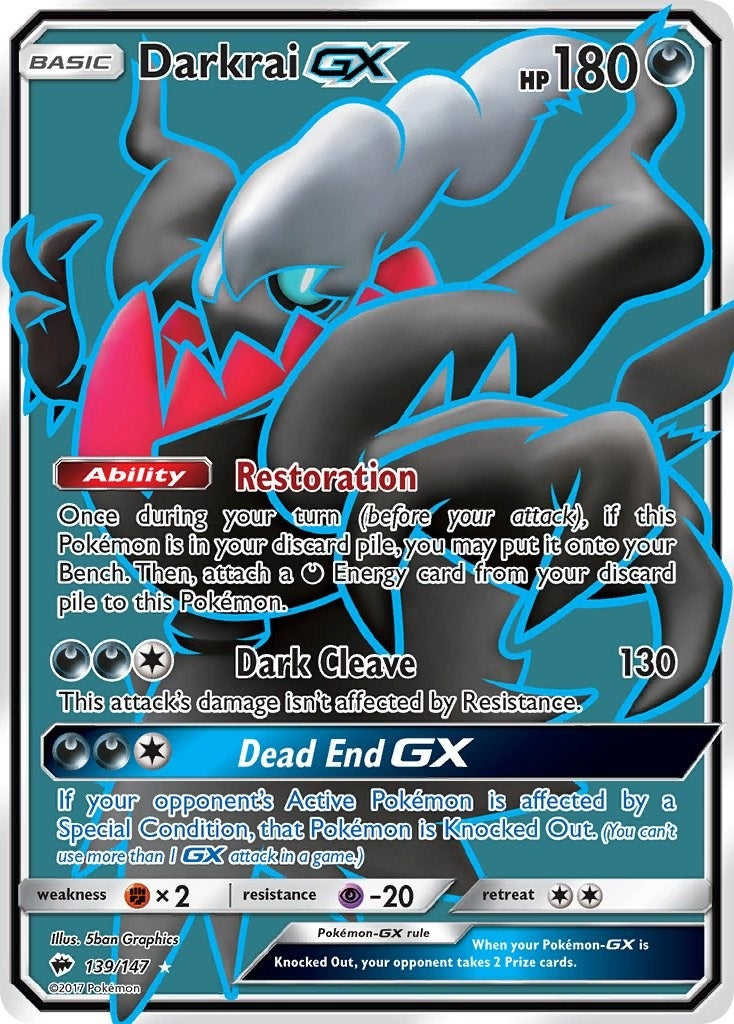 Image for Darkrai GX (Full Art) (139/147) (SM03) - Pokemon