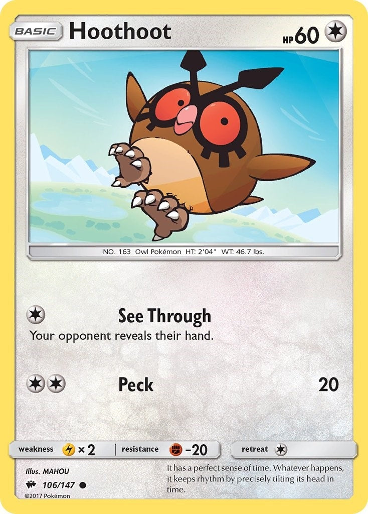 Image for Hoothoot (106/147) (SM03) - Pokemon