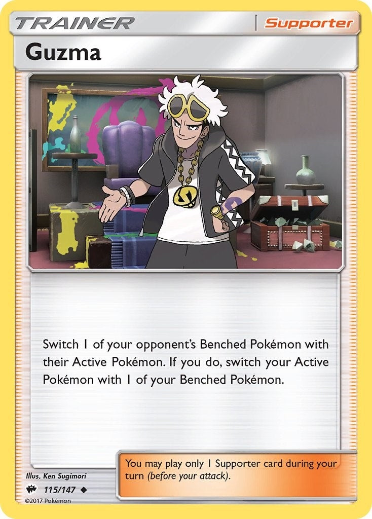 Image for Guzma (115/147) (SM03) - Pokemon
