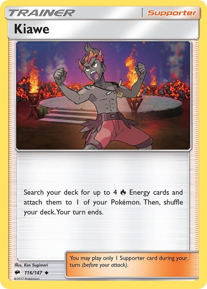 Image for Kiawe (116/147) (SM03) - Pokemon
