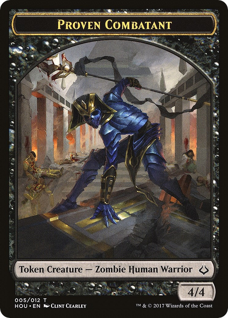 Image for Proven Combatant // Zombie Double-Sided Token (5 // 20) - Magic: The Gathering