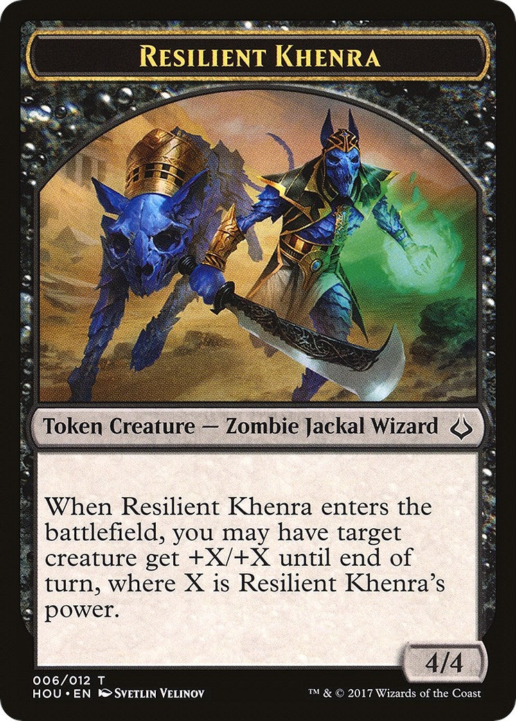 Image for Resilient Khenra // Zombie Double-Sided Token (6 // 20) - Magic: The Gathering