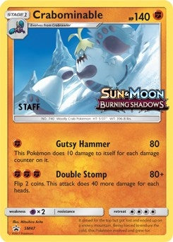 Image for Crabominable - SM47 (Prerelease) [Staff] (SM47) (SMP) - Pokemon