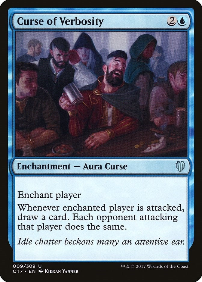 Image for Curse of Verbosity (9) (C17) - Magic: The Gathering