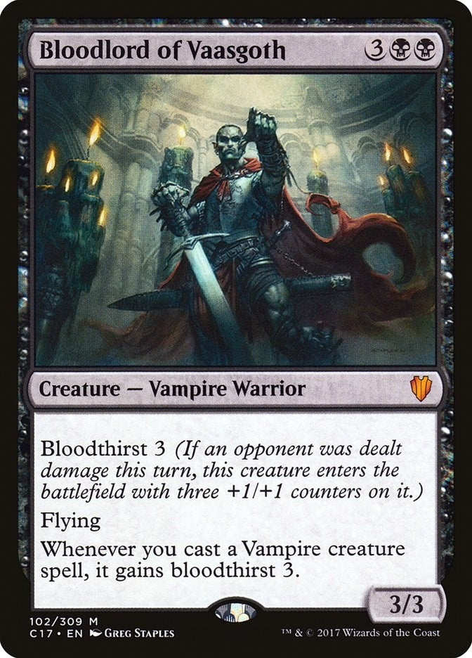 Image for Bloodlord of Vaasgoth (102) (C17) - Magic: The Gathering