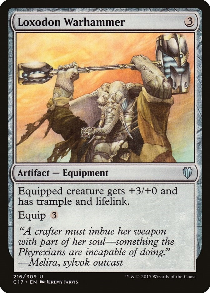 Image for Loxodon Warhammer (216) (C17) - Magic: The Gathering
