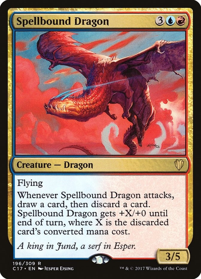 Image for Spellbound Dragon (196) (C17) - Magic: The Gathering