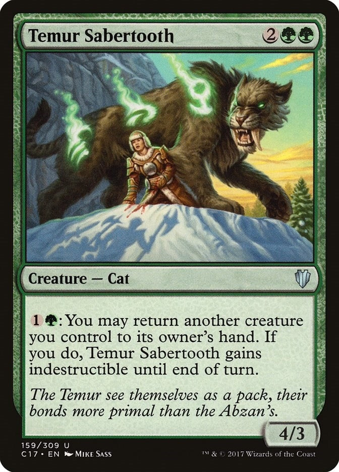 Image for Temur Sabertooth (159) - Magic: The Gathering