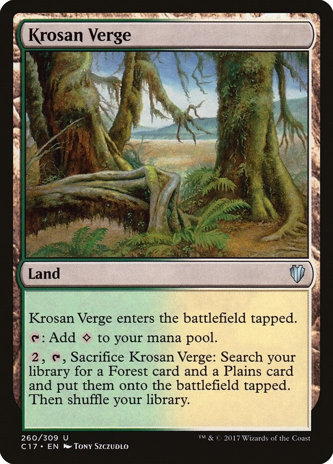 Image for Krosan Verge (260) (C17) - Magic: The Gathering