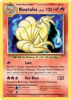 Image for Ninetales - 15/108 (XY Evolutions) (Non-Holo) (015/108) (PR) - Pokemon