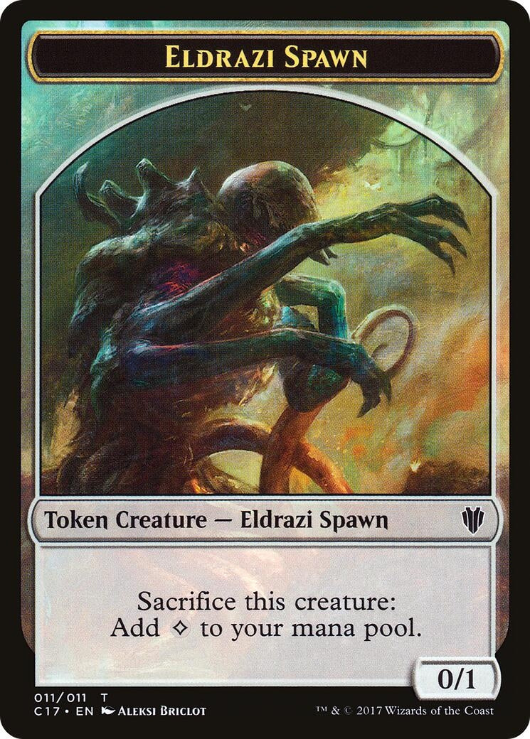 Image for Eldrazi Spawn // Vampire Double-Sided Token (11 // 4) - Magic: The Gathering