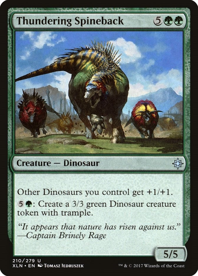 Image for Thundering Spineback (210) (XLN) - Magic: The Gathering