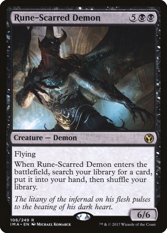Image for Rune-Scarred Demon (106) - Magic: The Gathering