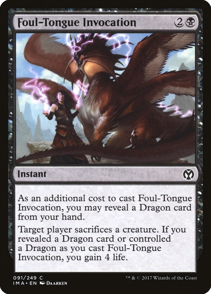 Image for Foul-Tongue Invocation (91) - Magic: The Gathering