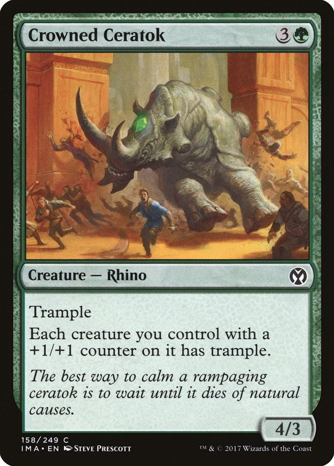Image for Crowned Ceratok (158) - Magic: The Gathering
