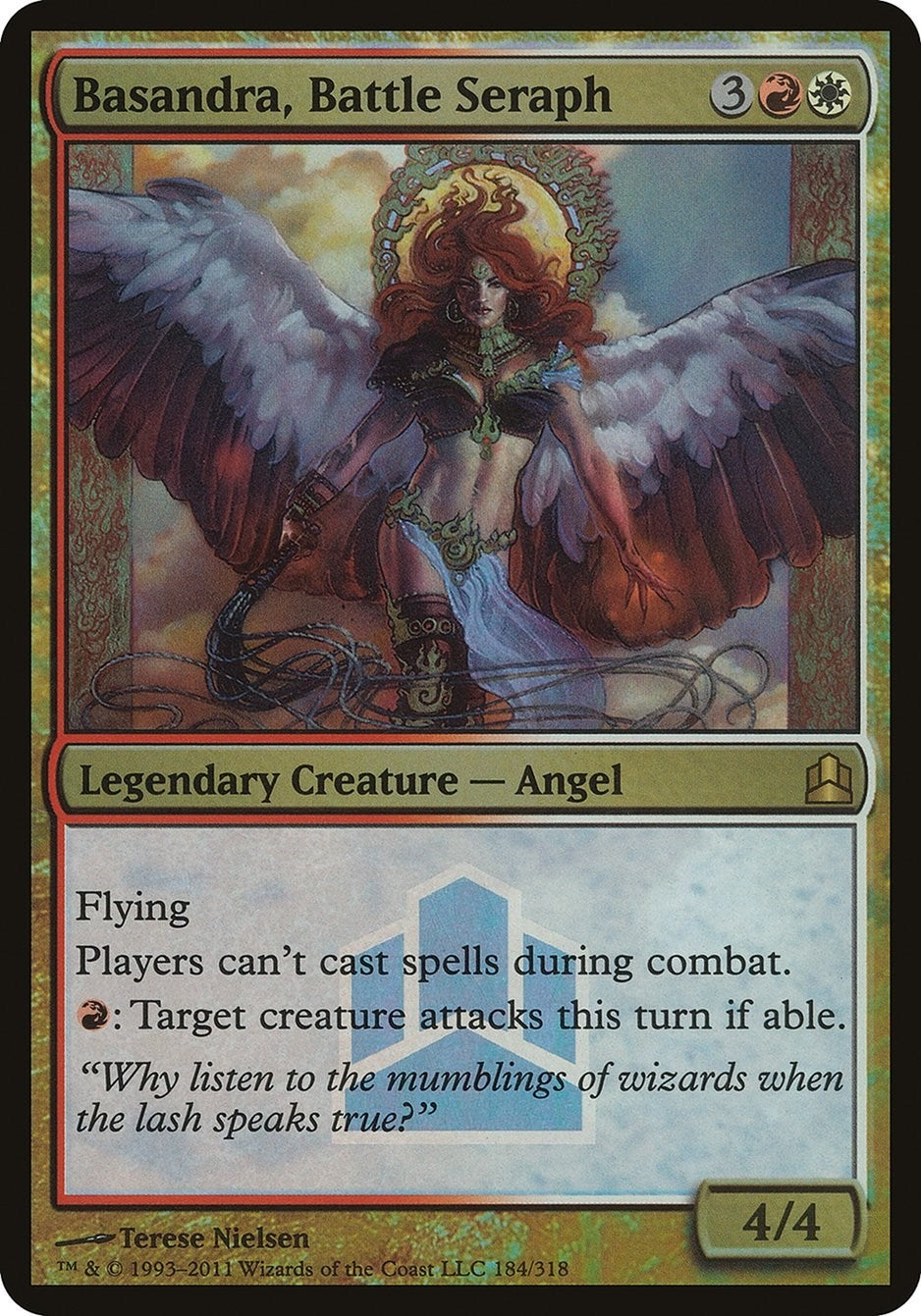 Image for Basandra, Battle Seraph (Commander Launch Promo) (184) (OVER) - Magic: The Gathering