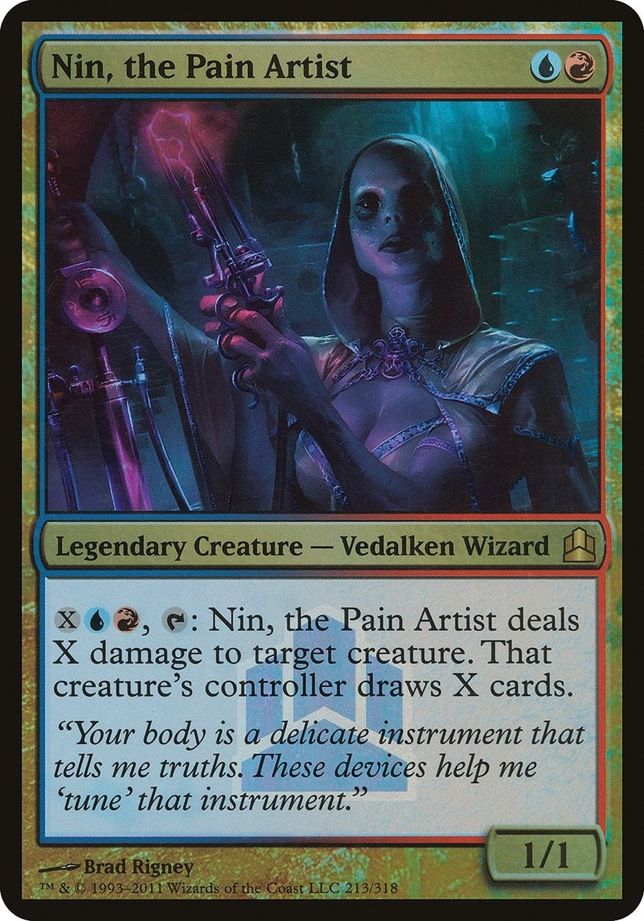 Image for Nin, the Pain Artist (Commander Launch Promo) (213) (OVER) - Magic: The Gathering