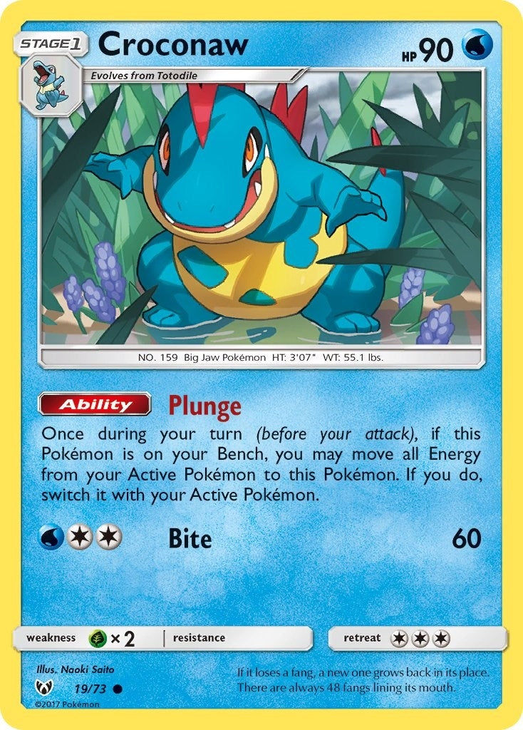 Image for Croconaw (19/73) (SHL) - Pokemon