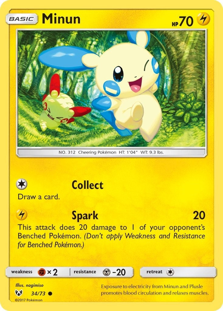 Image for Minun (34/73) (SHL) - Pokemon