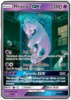 Image for Mewtwo GX (Secret Shining) (78/73) (SHL) - Pokemon