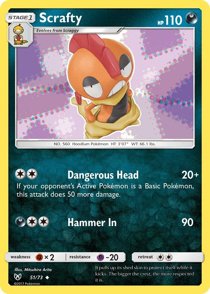 Image for Scrafty (51/73) (SHL) - Pokemon