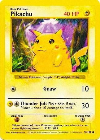 Image for Pikachu (Red Cheeks) (058/102) (BSS) - Pokemon