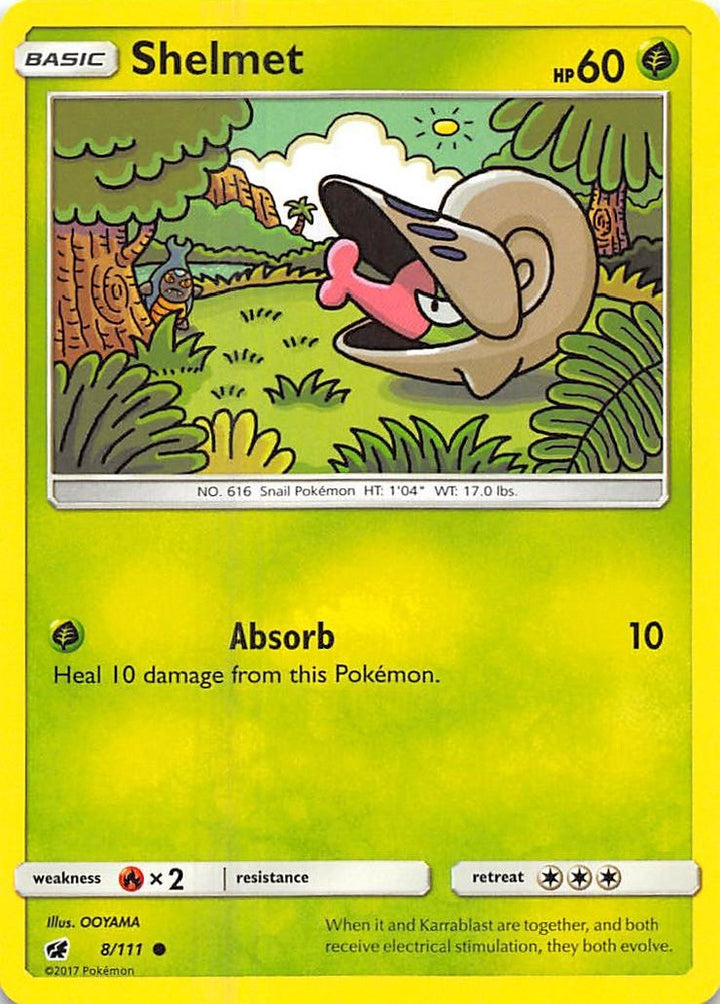 Image for Shelmet (8/111) (SM04) - Pokemon