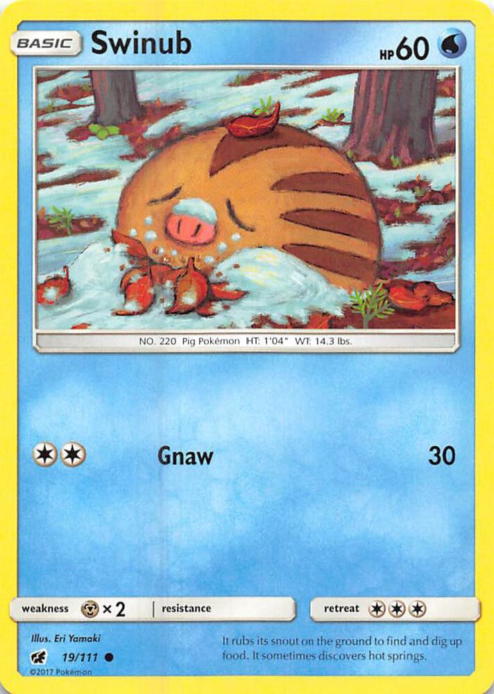 Image for Swinub (19/111) (SM04) - Pokemon