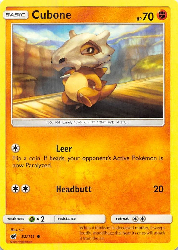 Image for Cubone (52/111) (SM04) - Pokemon