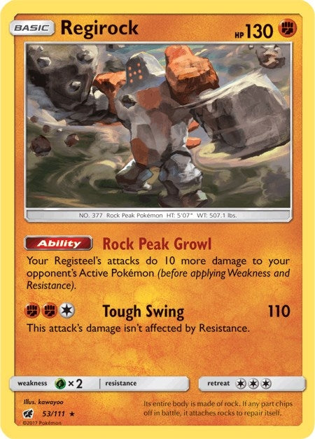 Image for Regirock (53/111) (SM04) - Pokemon