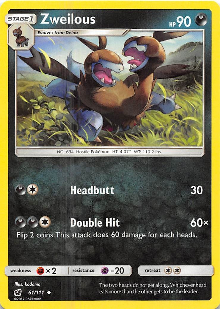 Image for Zweilous (61/111) (SM04) - Pokemon