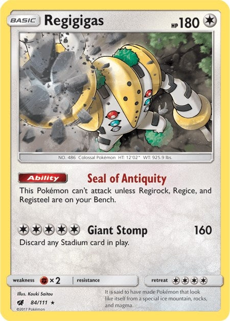 Image for Regigigas (84/111) (SM04) - Pokemon
