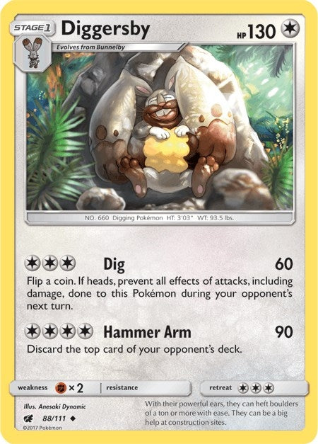 Image for Diggersby (88/111) (SM04) - Pokemon