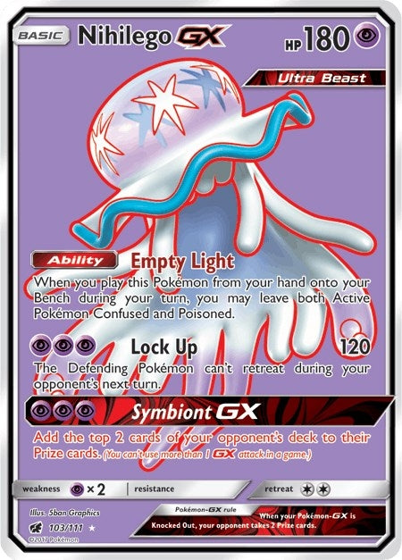 Image for Nihilego GX (Full Art) (103/111) (SM04) - Pokemon