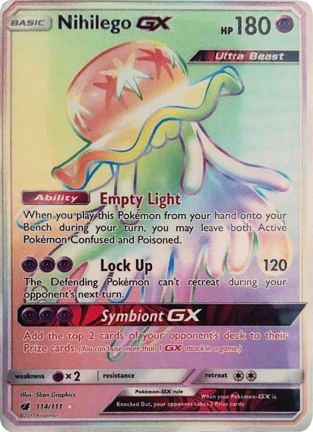 Image for Nihilego GX (Secret) (114/111) (SM04) - Pokemon