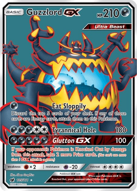 Image for Guzzlord GX (Full Art) (105/111) (SM04) - Pokemon