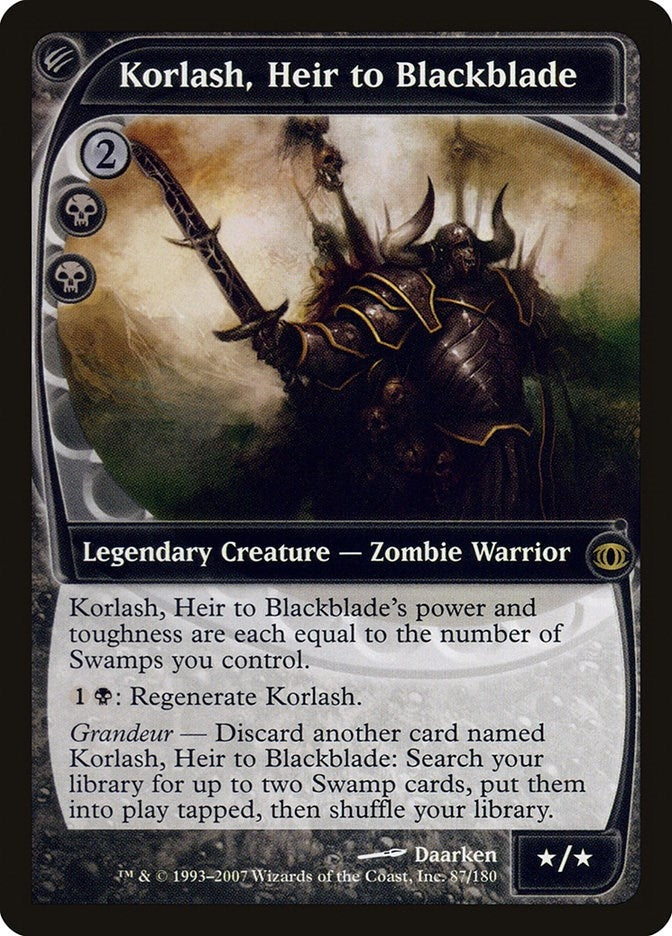 Image for Korlash, Heir to Blackblade (87) - Magic: The Gathering