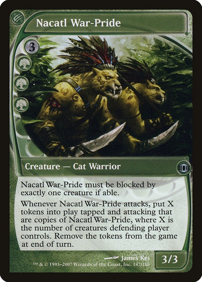 Image for Nacatl War-Pride (147) - Magic: The Gathering