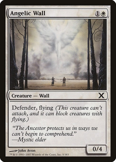 Image for Angelic Wall (5) (10E) - Magic: The Gathering