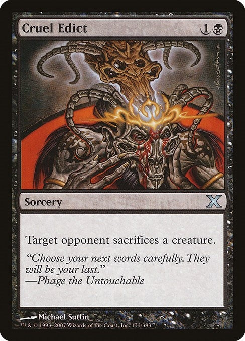 Image for Cruel Edict (133) (10E) - Magic: The Gathering