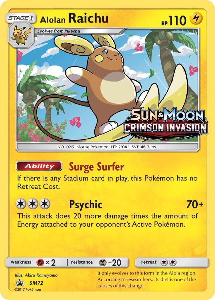Image for Alolan Raichu - SM72 (Prerelease) (SM72) (SMP) - Pokemon