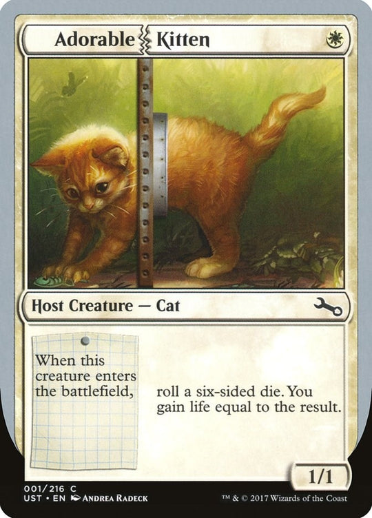 Image for Adorable Kitten (1) (UST) - Magic: The Gathering