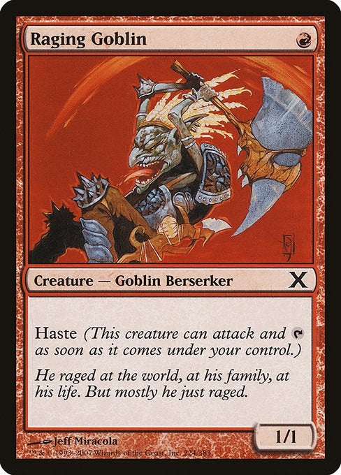Image for Raging Goblin (224) (10E) - Magic: The Gathering